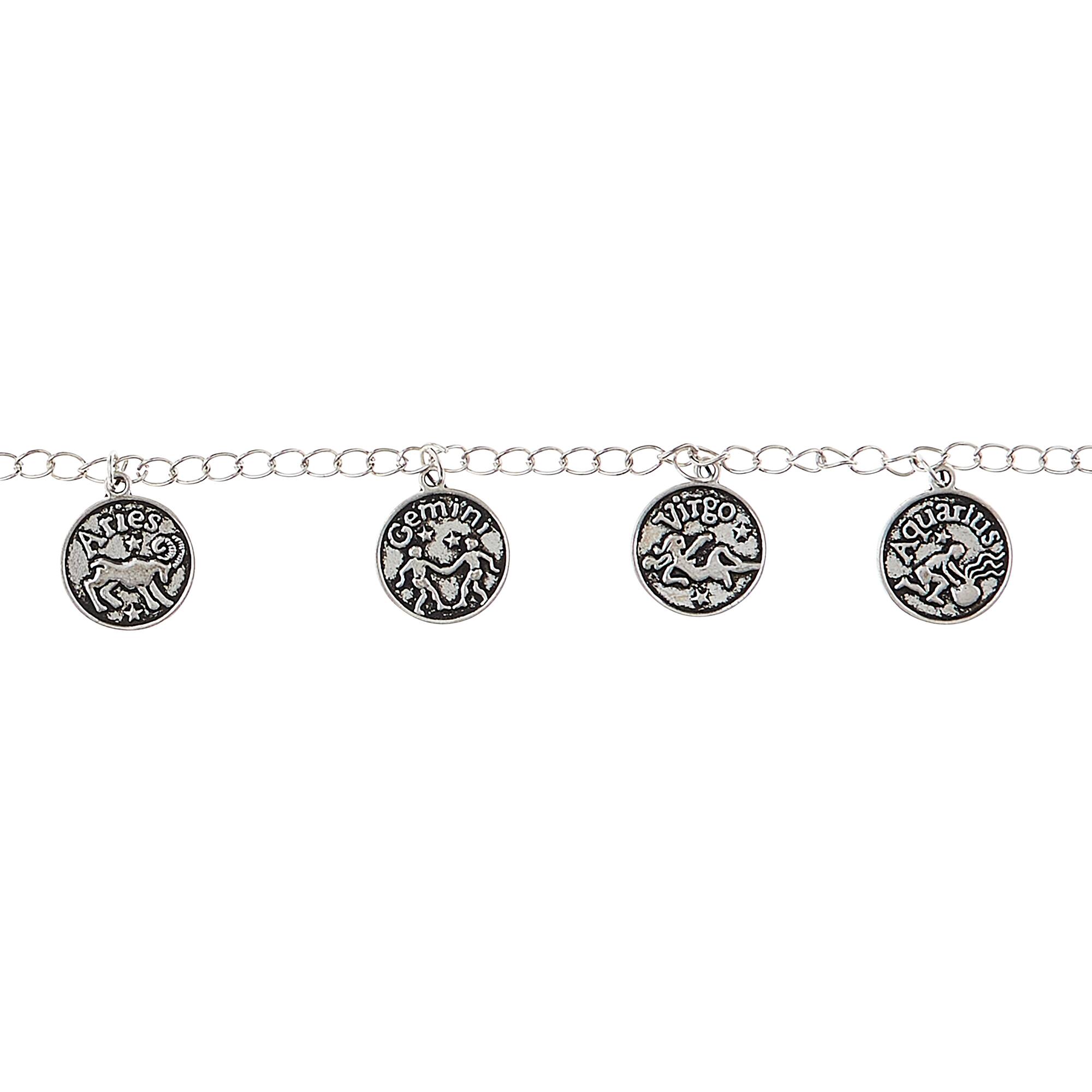 Silver Zodiac Metal Beads, 17mm by Bead Landing™